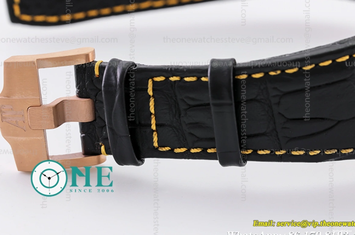 Audemars 42MM 26470OR Black LE Oak 2019 Offshore RG Royal JF Piguet- A3126 0130